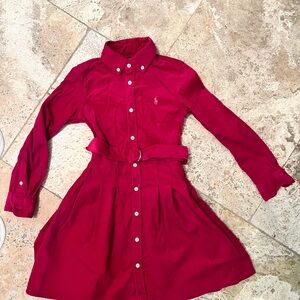 Ralph Lauren Girl’s Pink Shirt Dress